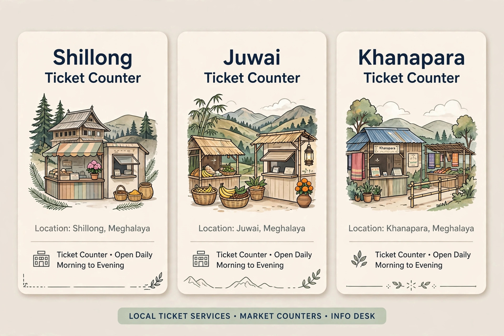 Teer ticket price across Shillong Juwai and Khanapara markets