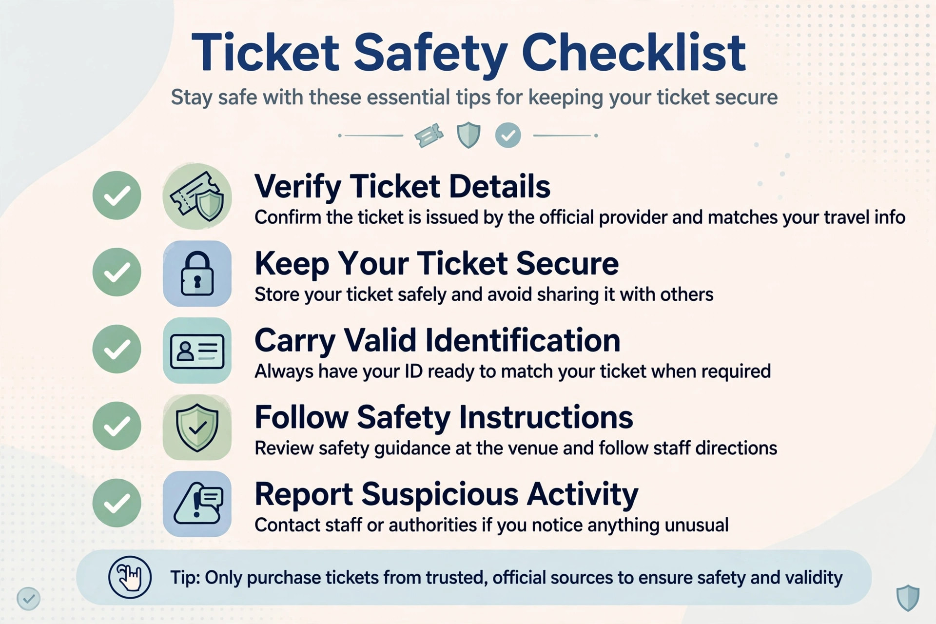 Safety tips for teer ticket buyers to avoid fraud