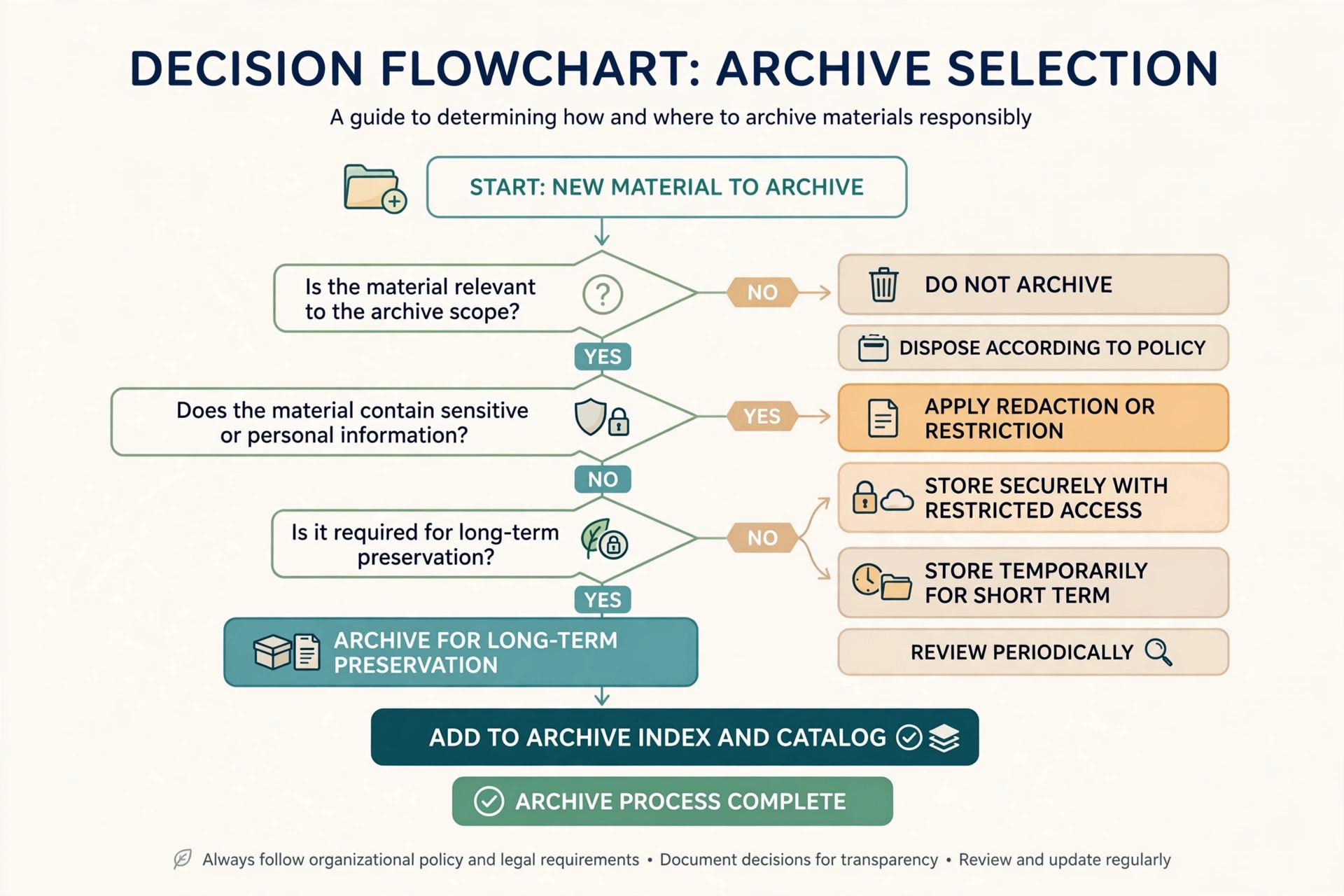 Decision guide for choosing the right teer archive