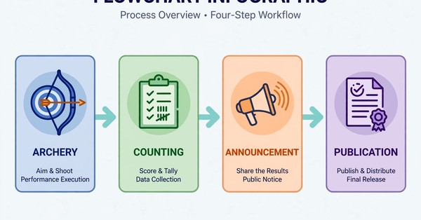 Flowchart from arrows to counting to published teer result