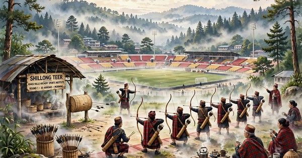 Polo Ground Shillong archery scene behind teer terms explained